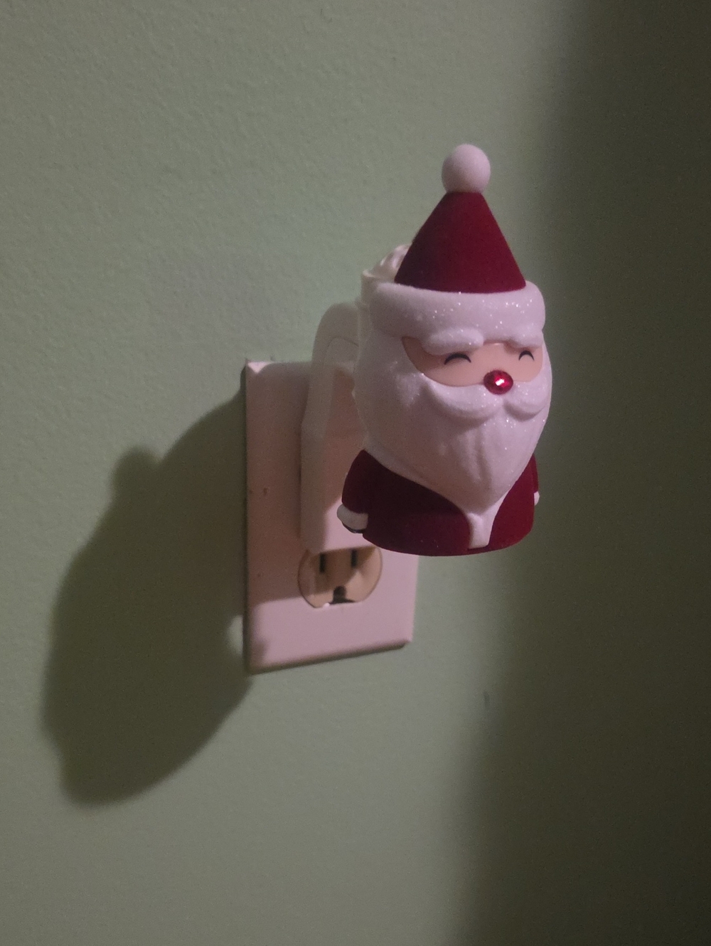 BBW Santa Plug-In Night Light in Red and White